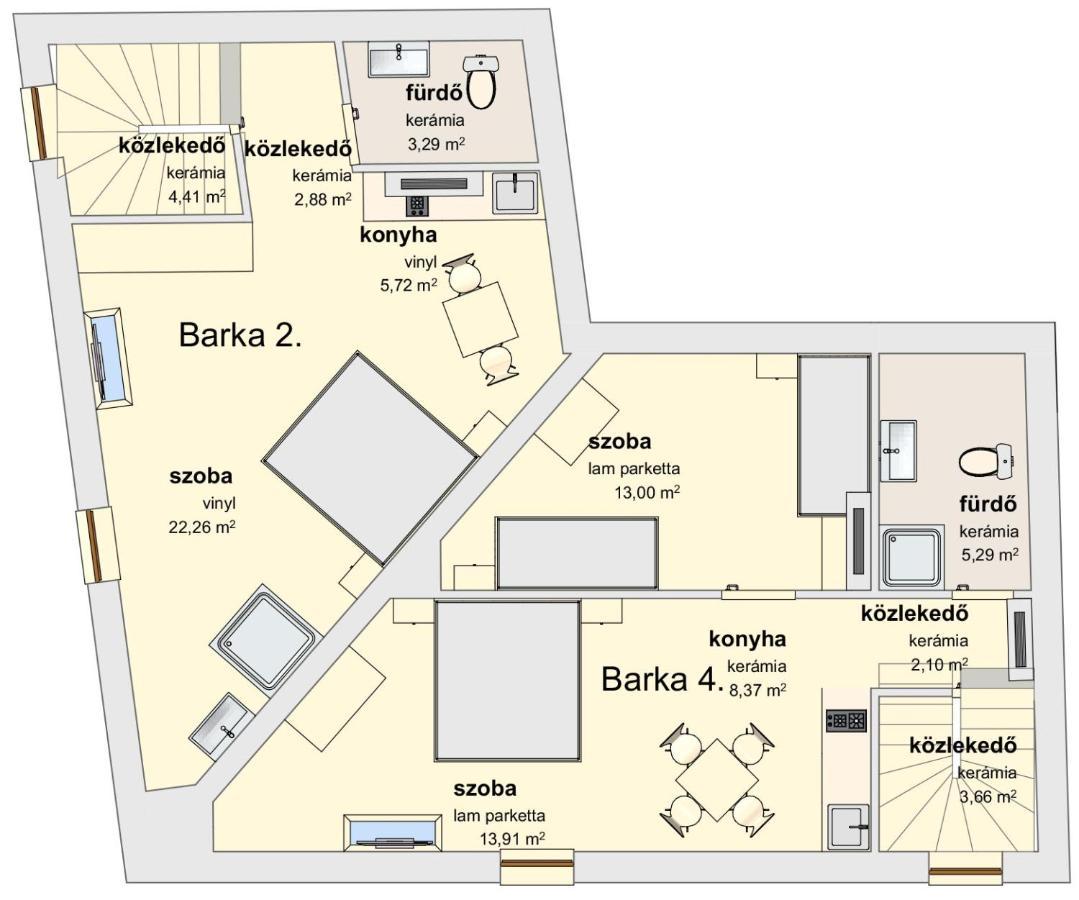 Barka Apartman Eger Extérieur photo